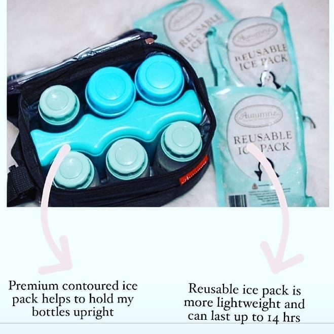 Autumnz reusable ice pack ice cube breastmilk storage stay cold 母乳储存冷冻冰袋